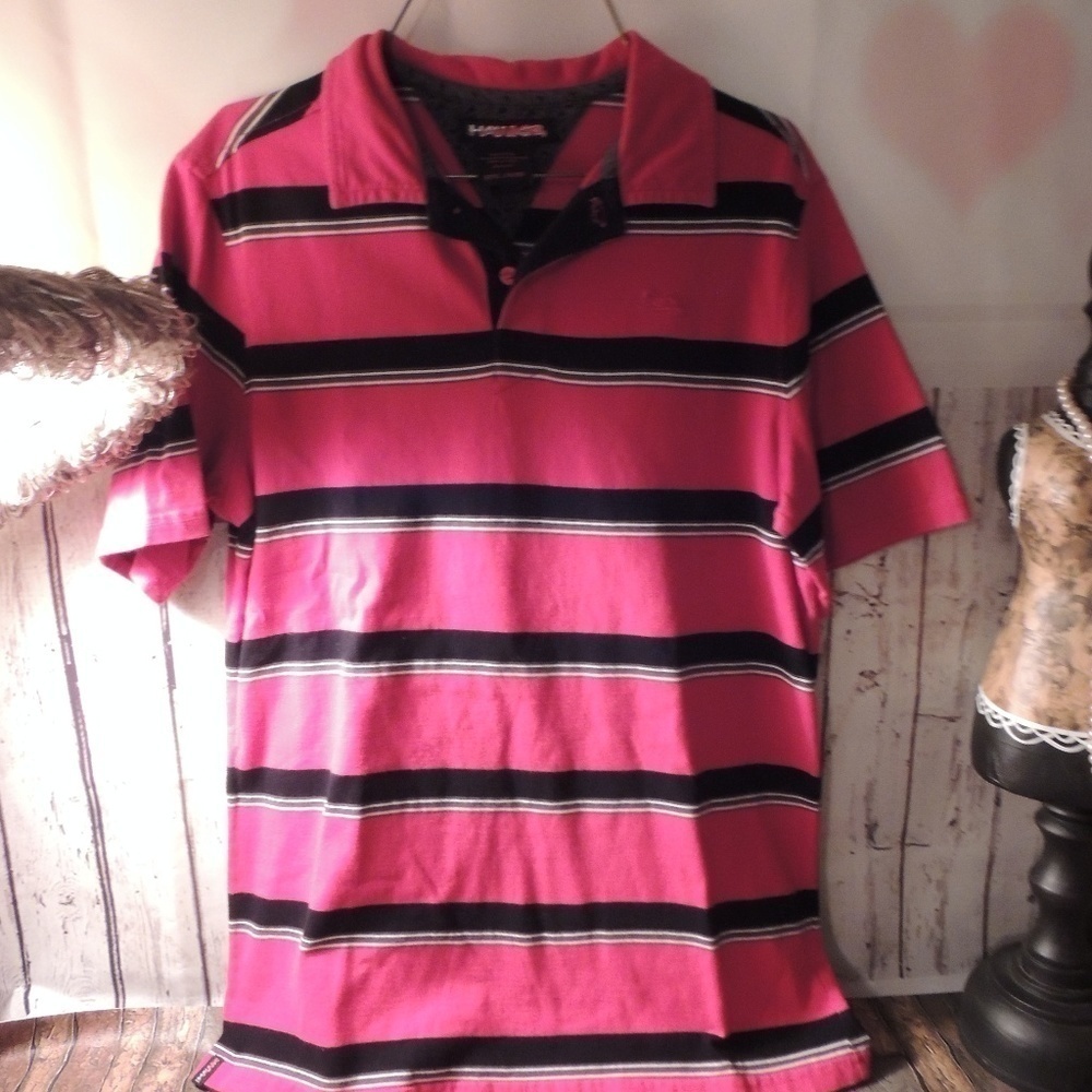 Tony Hawk polo rugby stripe shirt boys large
